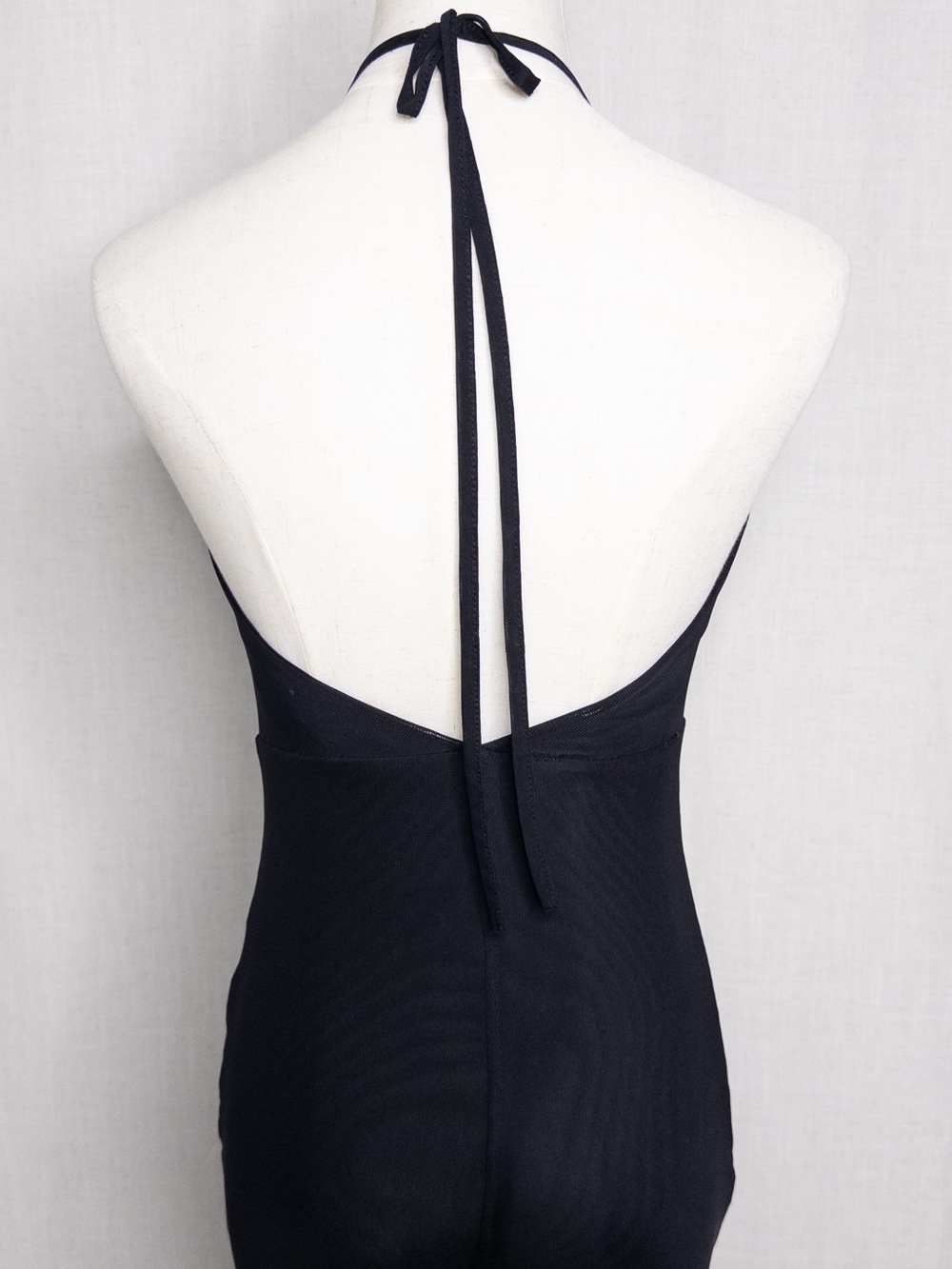 Outcast Maylyn Black Halter Ruffle Flare Jumpsuit Size S - Picture 5 of 10